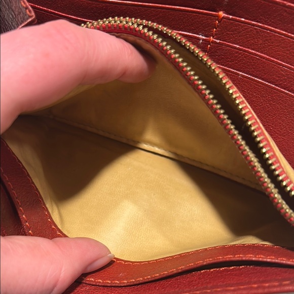 Chloe Red Leather Wallet - Picture 7 of 12